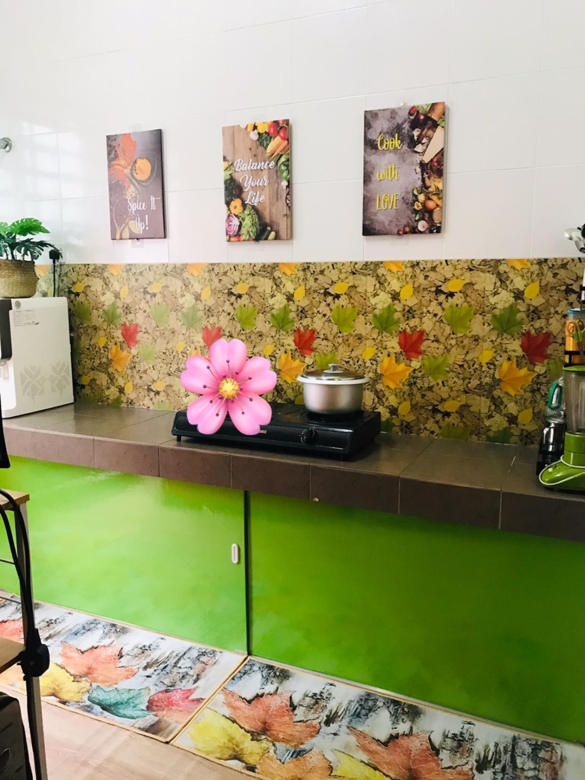 Cara Mudah DIY Pintu Bawah Table Top Dapur, Tak Perlu Guna Langsir