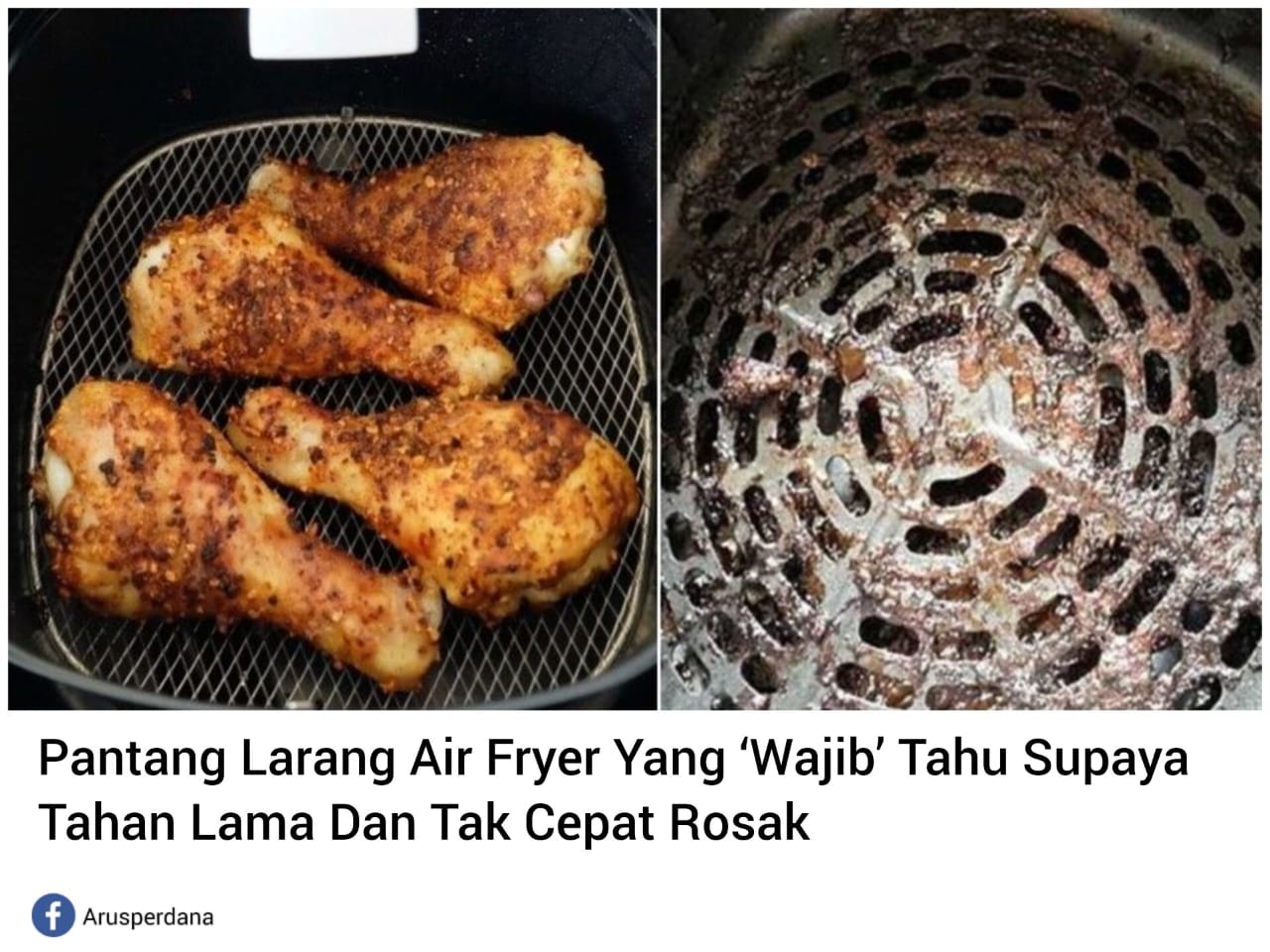 Pantang Larang Air Fryer Yang ‘Wajib’ Tahu Supaya Tahan Lama Dan Tak ...