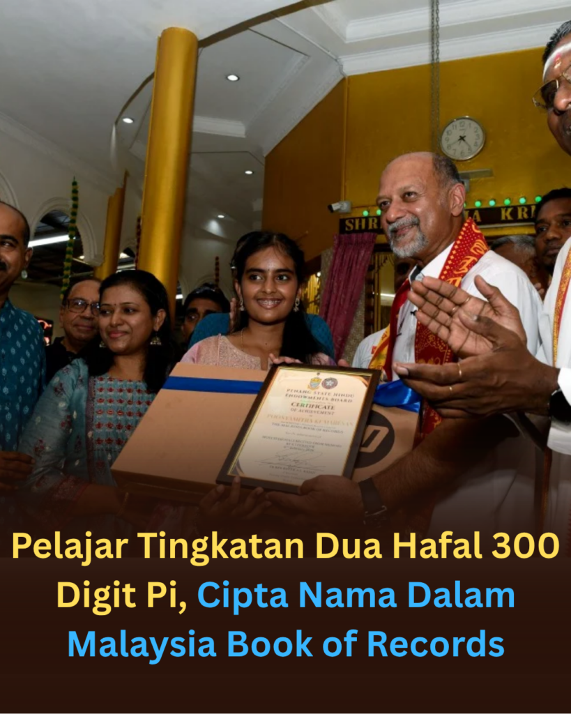 Pelajar 14 tahun berjaya hafal 300 digit nombor Pi