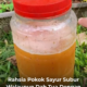Baja organik dari kulit pisang yang diperam dalam botol, Pokok Sayur Subur