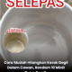 Cawan berkerak direndam dengan baking soda dan cuka untuk membersihkan kesan kopi dan teh yang degil.