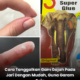 Gam gajah melekat pada jari selepas digunakan