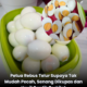 Garam dan cuka masakan ditambah ke dalam air sebagai petua merebus telur supaya tidak mudah pecah.