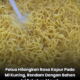 Petua mudah hilangkan rasa kapur pada mi kuning dengan merendam bersama air dan sedikit gula sebelum dimasak.