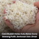 Bekas beras yang dipenuhi kutu beras selepas disimpan dalam tempoh yang lama.