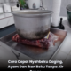 Daging beku yang baru dikeluarkan dari peti sejuk beku untuk proses nyahbeku.